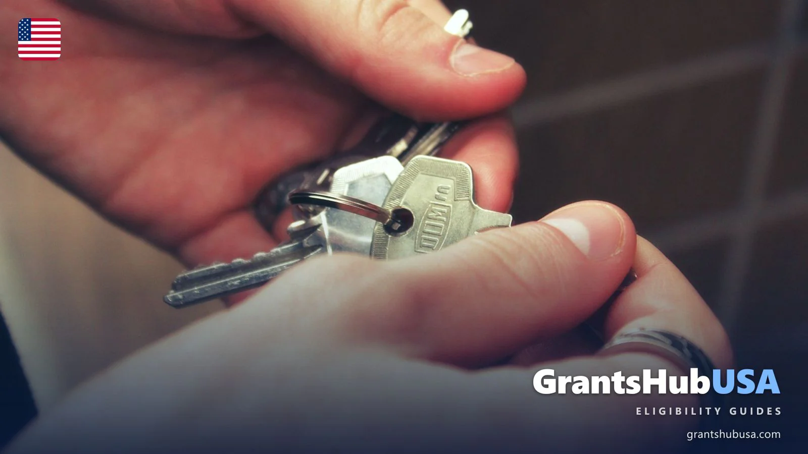 Hands exchanging house keys, illustrating the HUD-VASH program which pairs a federal Housing Choice Voucher with VA case management to help homeless Veterans move into permanent private-market housing.