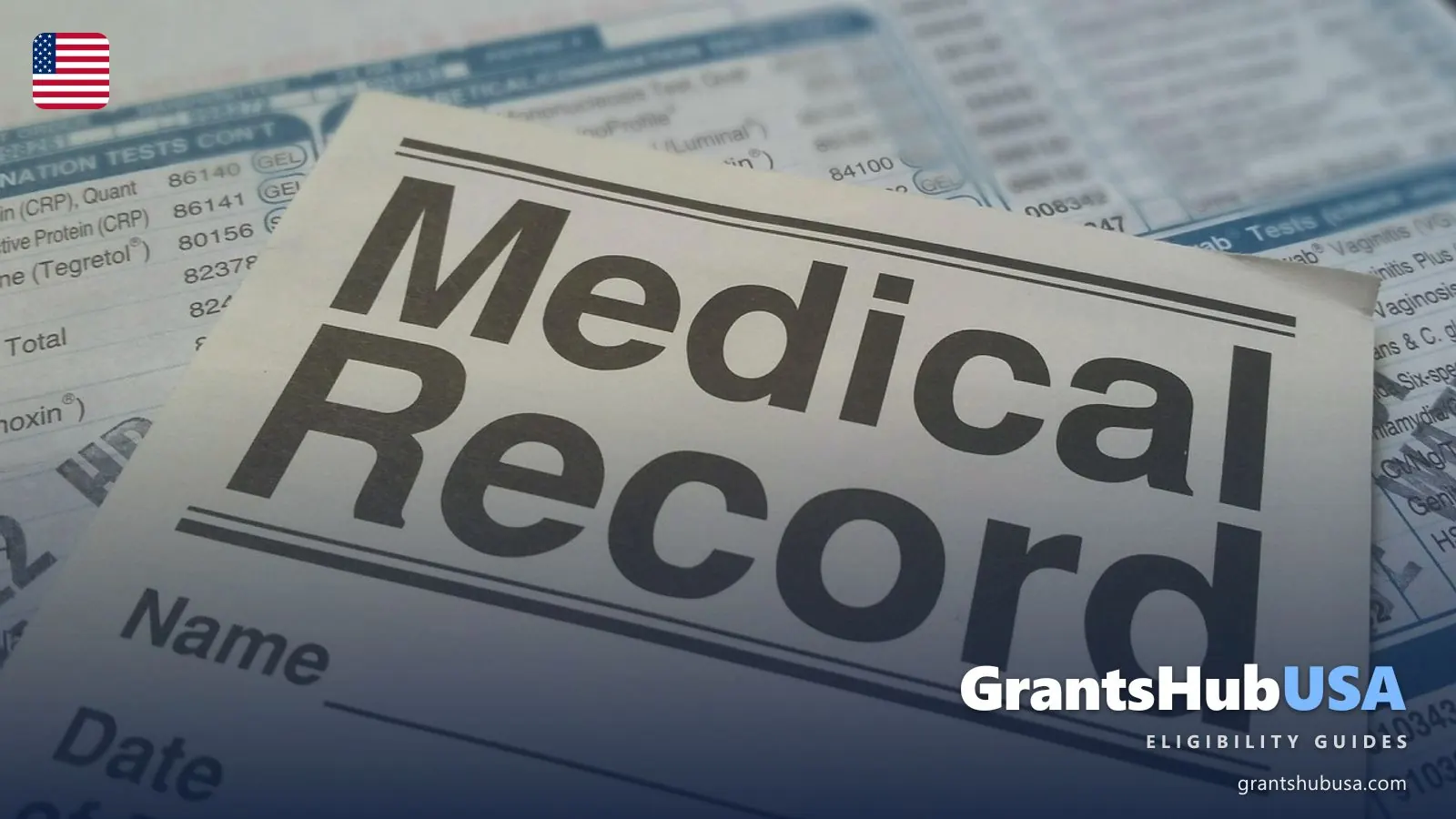 A medical record form on top of lab test sheets, the kind of paperwork used to prove a Medicare Special Enrollment Period